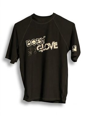 Body Glove Black Rash Guard with White Logo
